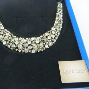 Heidi Daus Choker / Collar Length Necklace Gray & Black Tones